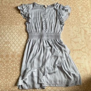 Anthropologie Dolan Mini Ruffled Button Up Dress